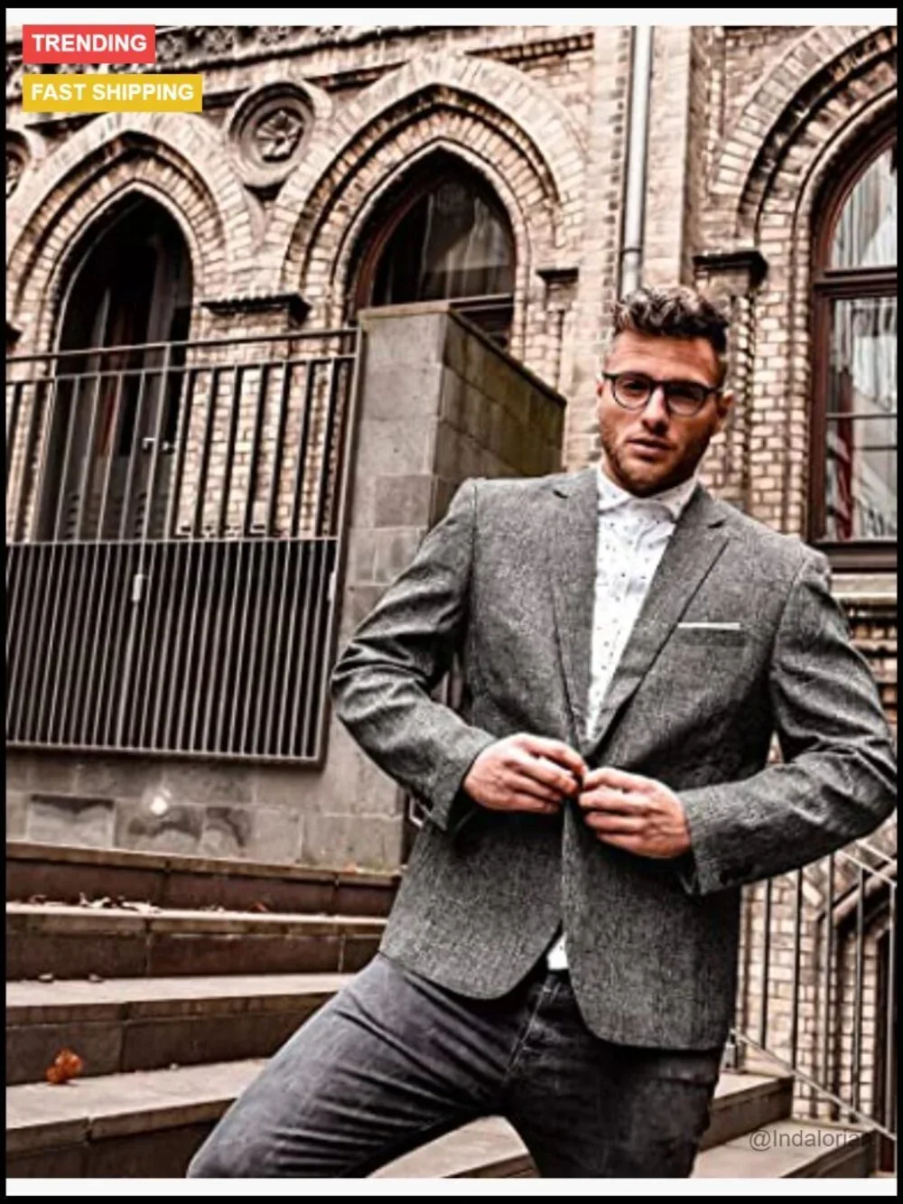 Men's Slim Fit One Button Sport Coat Blazer Lightweight Wedding Casual